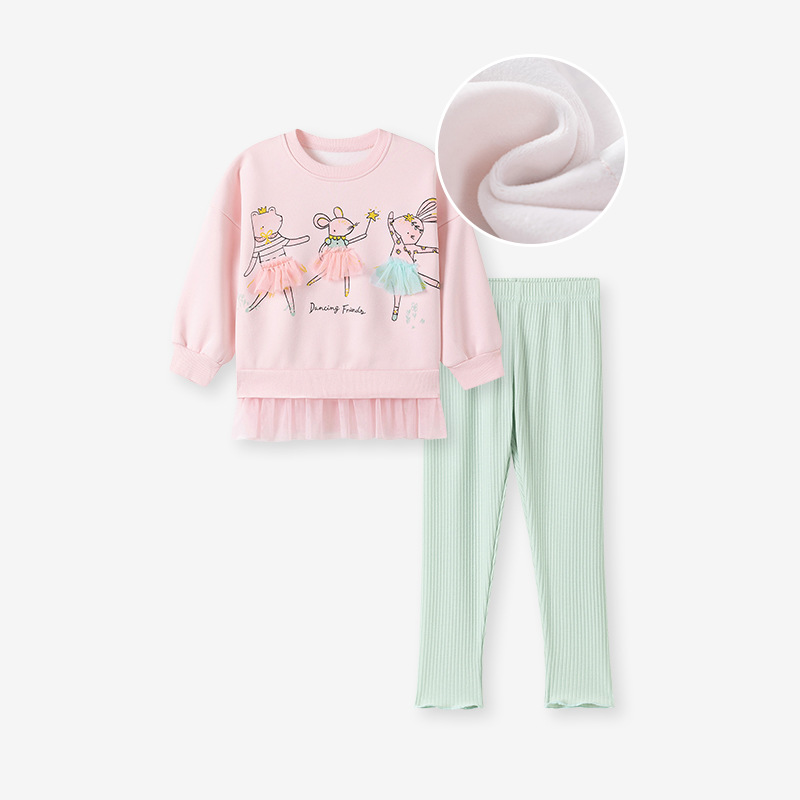 Little Maven otoño nuevo traje para niñas estilo europeo y americano más traje de terciopelo para niños marca de agua traje de tesoro femenino de dibujos animados