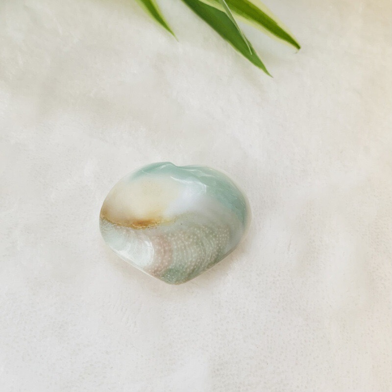水晶贝壳原石打磨爱心天然水晶小配件摆件 图 4