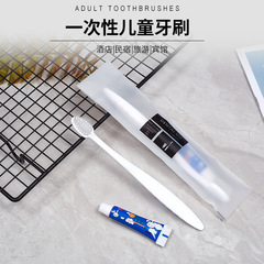 日本に輸出された子供用使い捨て歯ブラシと歯磨き粉セット、ホテル、B&B、ベビー用アメニティ、歯ブラシ