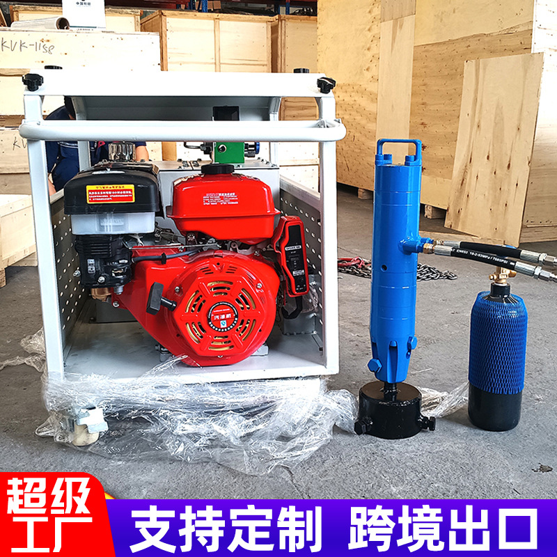 máquina de pilotes hidráulicas máquina portátil de plantación de pilotes control de inundaciones de emergencia refuerzo del canal neumático de mano control de inundaciones máquina de pilotes