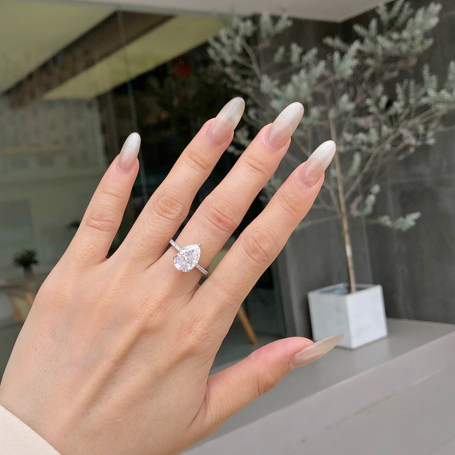 6g Weight Zircon Inlay Material Rings Classification 1 Piece Quantity Holiday, Daily Occasion 925 Sterling Silver Material Water Droplets Pattern Women's Gender Inlay Design Simple Style, Classic Style Style 925 Sterling Silver Zircon Water Droplets Rings 7