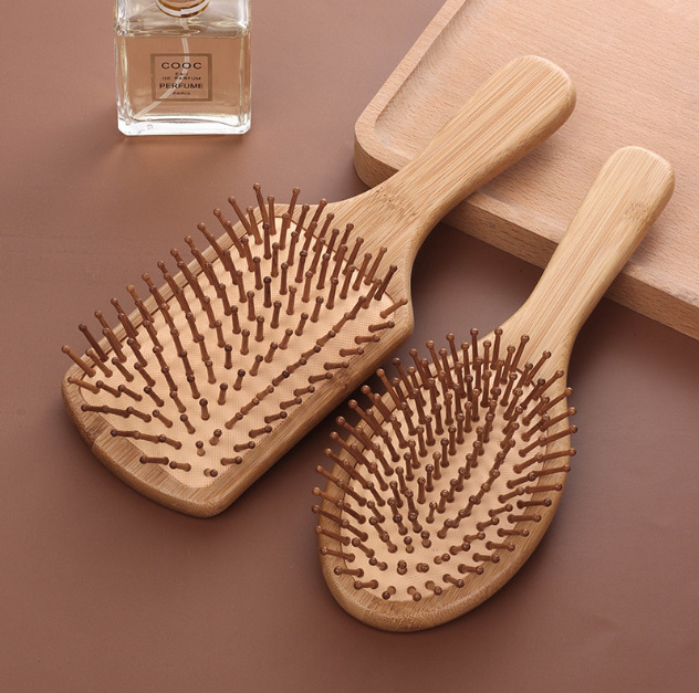 대나무 에어 쿠션 마사지 빗 에어백 빗 가정용 미용 모델링 마사지 빗 헤어 빗 큰 보드 머리 나무 빗