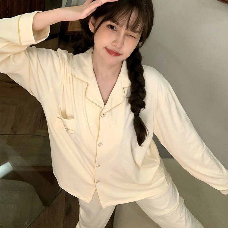 德绒睡衣女秋冬季新款韩系甜美ins长袖加厚保暖家居服套装可外穿|undefined
