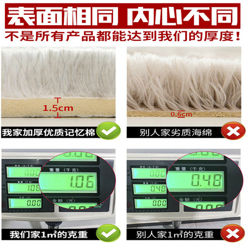 Cross-border Amazon Nordic plush bedroom carpet, living room full of modern minimalist indoor Internet celebrity carpet plush blanket