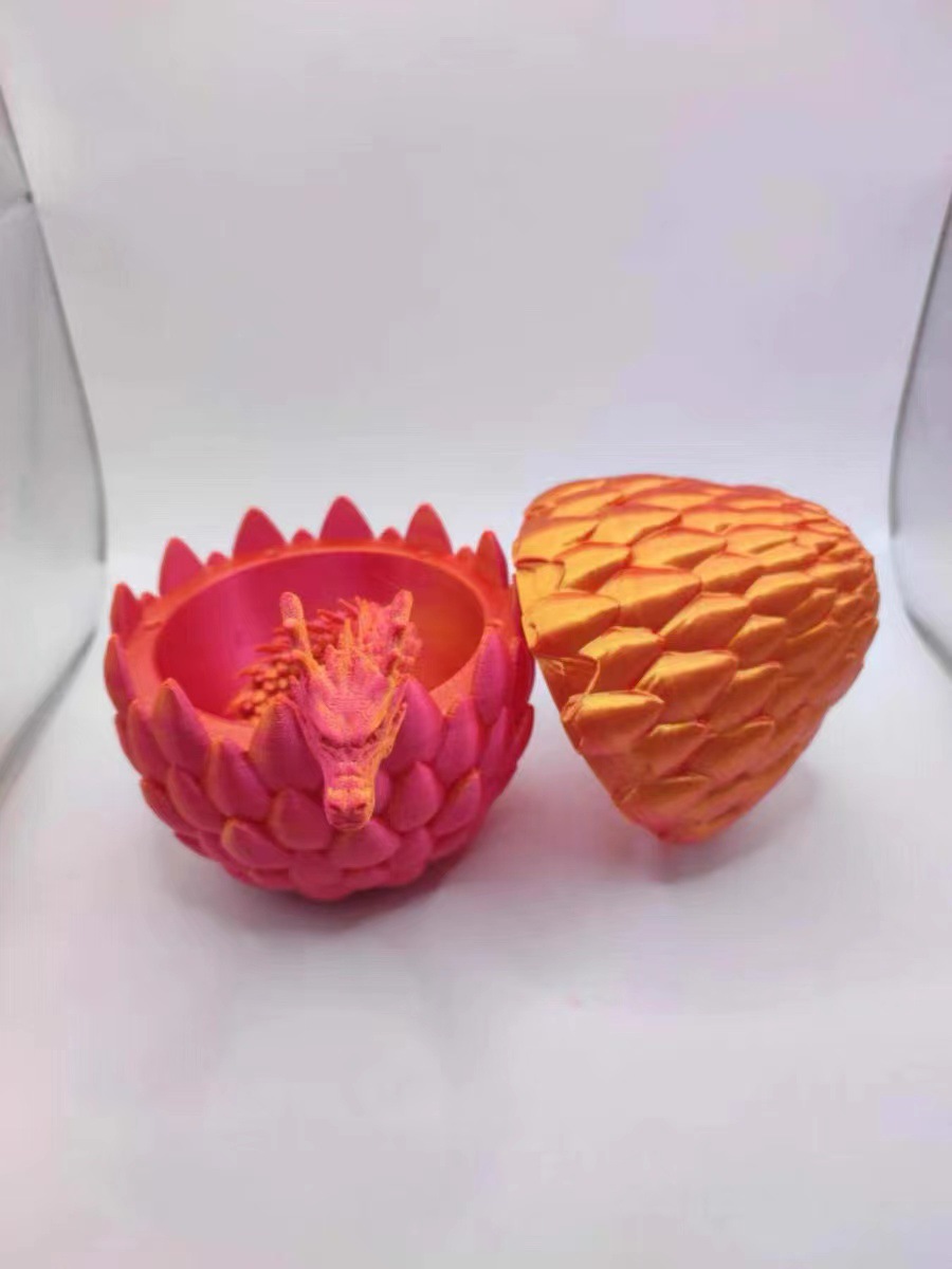 Impresión 3D dragón huevo dragón caja de regalo traje zafiro dragón decoración regalo hecho a mano color decoración moda creativa jugar