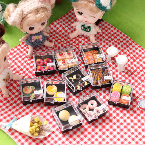Miniature food and play dessert cake mini model 1:12 minutes ob11 dollhouse accessories dollhouse toys diy