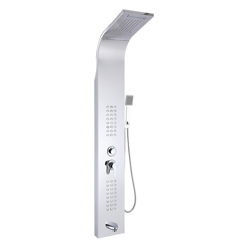 Factory wholesale direct sales cross-border 304 stainless steel mirror five-speed shower screen shower head