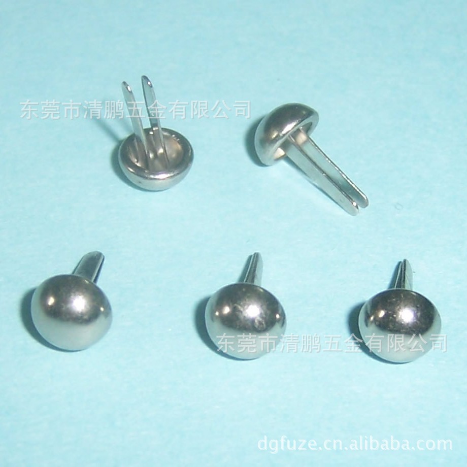 圆形装饰泡钉 两脚泡钉 圆头两脚钉 泡钉价格优惠