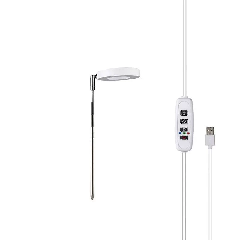 Светодиодная выдвижная лампа для растений, свет для роста растений, красный и синий свет, настольная лампа полного спектра с регулируемой яркостью, дополнительное освещение для цветов.