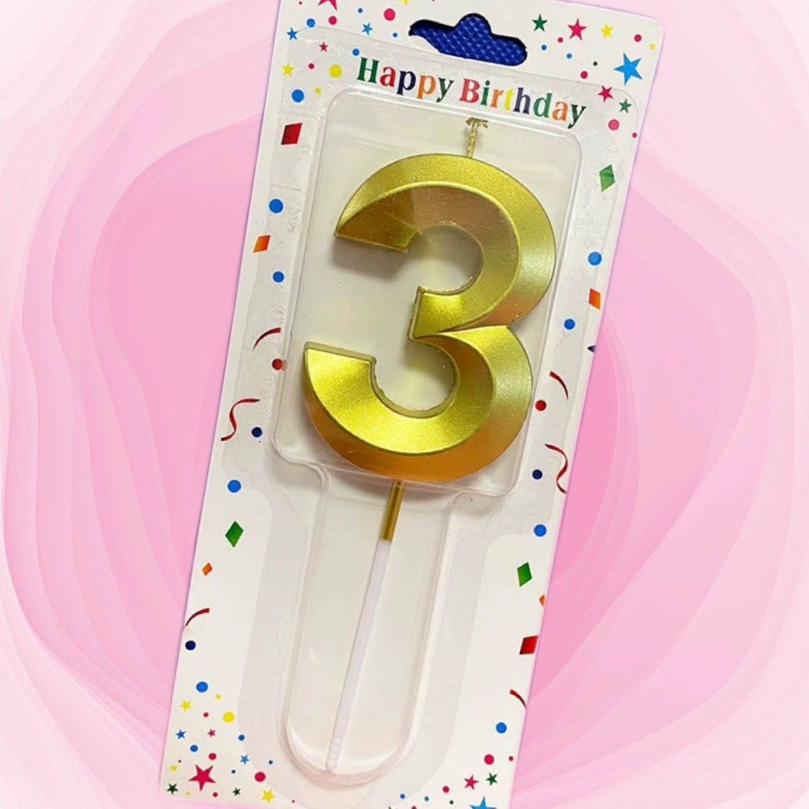 Mayorista de bonos digitales vela de cumpleaños fiesta de aniversario torta de cumpleaños horneado vela decorativa