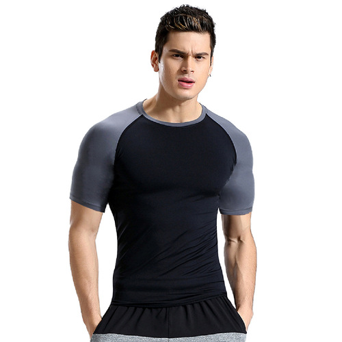 Cross-border fitness clothing for men, highly elastic and breathable PRO tights for basketball, sweat running, quick-drying clothing