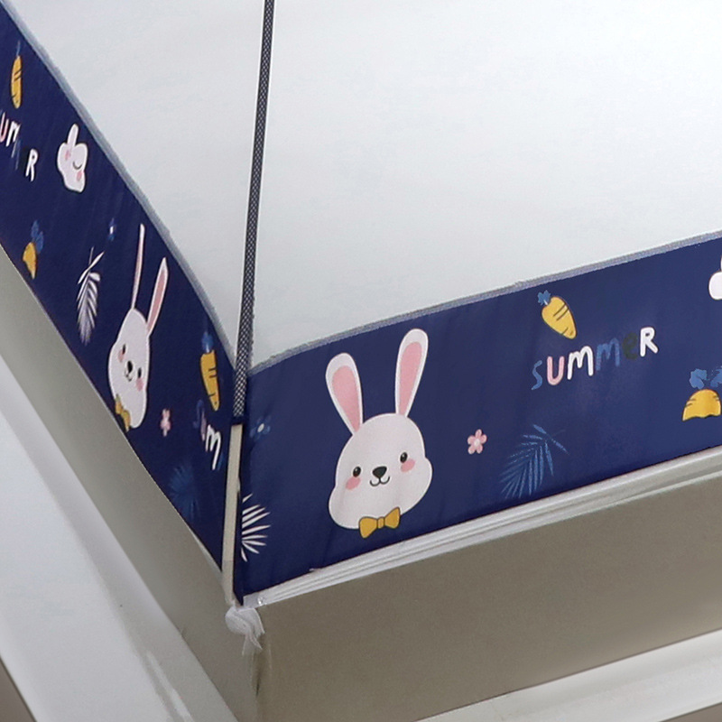 Nuevo tipo de mosquiteros de moquiteros no instalados a prueba de polvo, dormitorio plegable doméstico dormitorio infantil, máscara antimosquiteros de doble persona