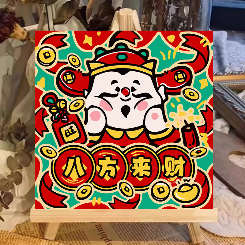 Pintura al óleo digital animal 20 * 20 dibujos animados pintados a mano para curar la pintura pintada a mano pintada al por mayor pintada a mano image 57