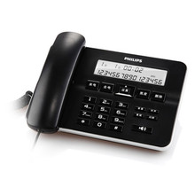 飞利浦有绳电话机座机 一键拨号来电报号大屏背光免提固话CORD218