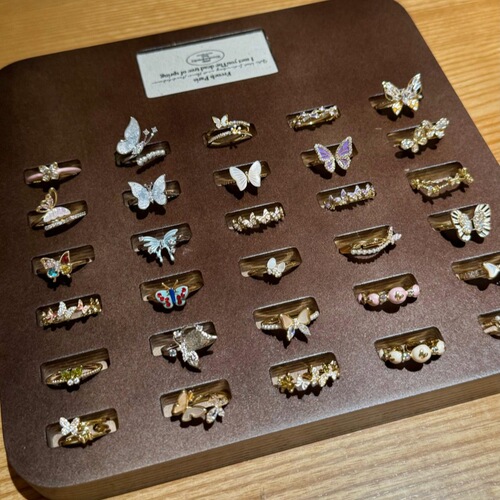 Pure Silver S925 Colorful Enamel Butterfly Ring for Women, Instagram Style, Unique and High-End, Light Luxury, Non-Fading Finger Ring