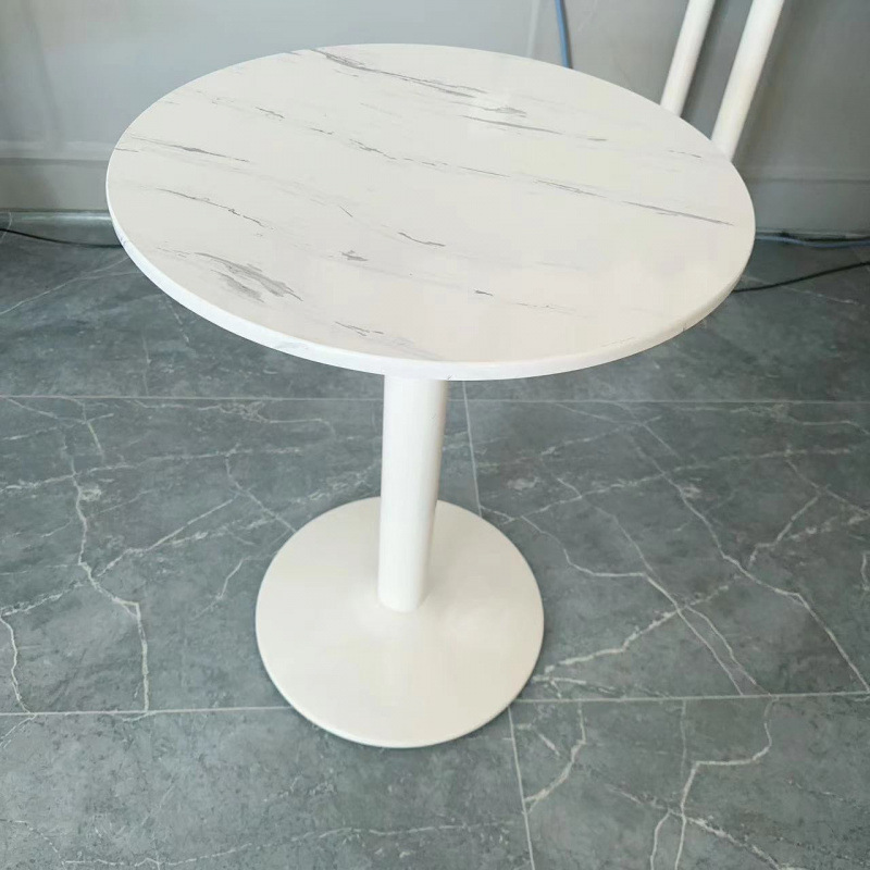 Nórdico hogar mesa de ocio hotel de negocios recepción mesa redonda de oficina de negociación inswind leche té cafetería blanca