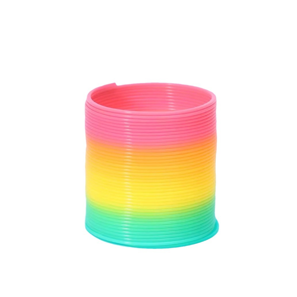 Large Magic Rainbow ring toy children's educational elastic adult professional performance pull ring balance colorful spring ring