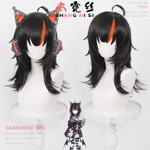 【尚霓丝】魔法少女的魔女审判泽渡可可cos假发哈基可黑色挑染-阿里巴巴