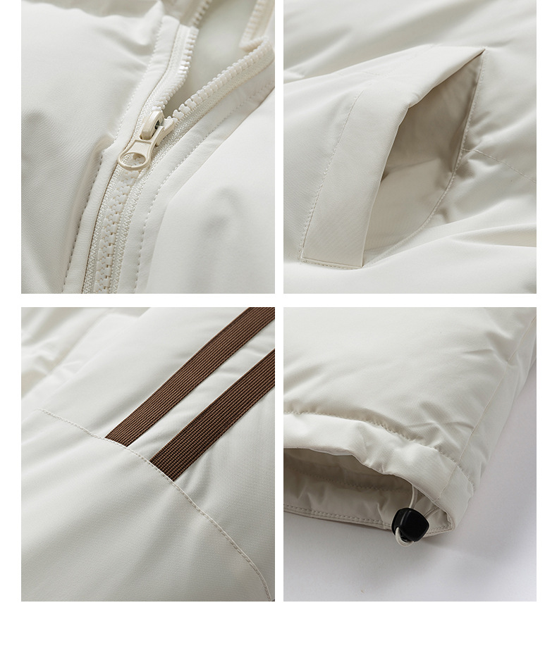 Winter Padded Longline Down Jacket For Men And Women Windproof_voghion.com