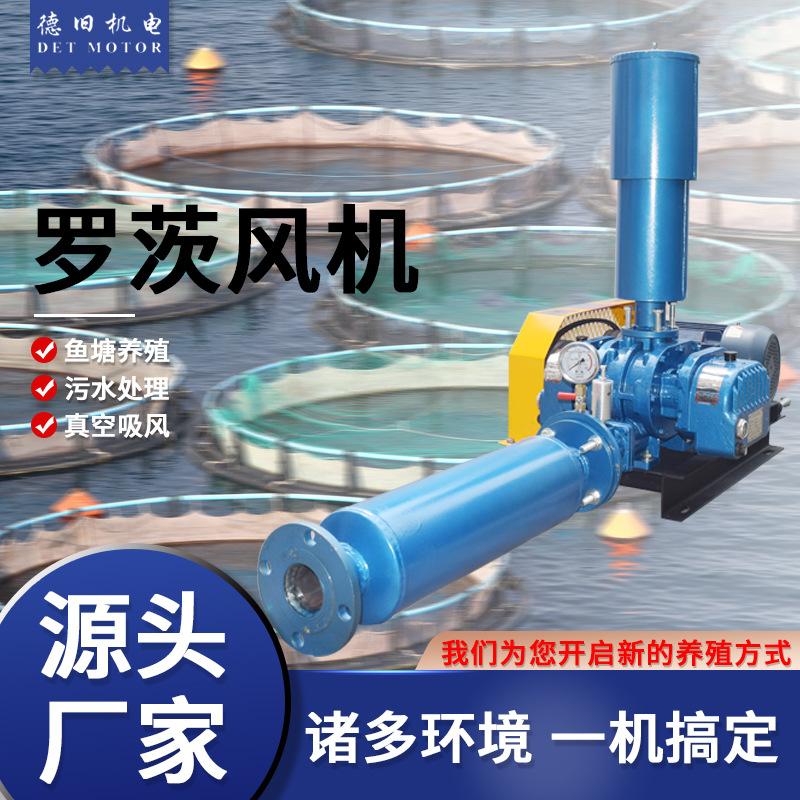 厂家供应罗茨鼓风机自吸污水处理管道风机排风设备工业级鱼塘养殖