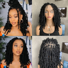 非洲蝴蝶曲脏辫全蕾丝头套Butterfly locs full frontal lace wig