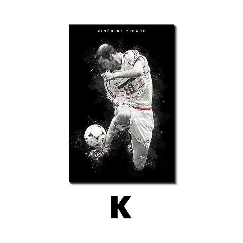 Estrella del fútbol Messi Decoración Pintura Carteles Copa del Mundo Deportistas Sala de estar Dormitorio Paredes Pintura en lienzo Jet