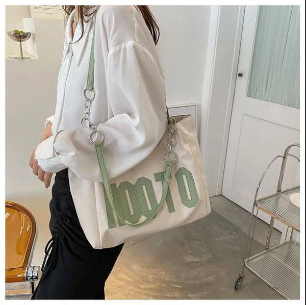 Capacious demi-season fashionable sophisticated one-shoulder bag