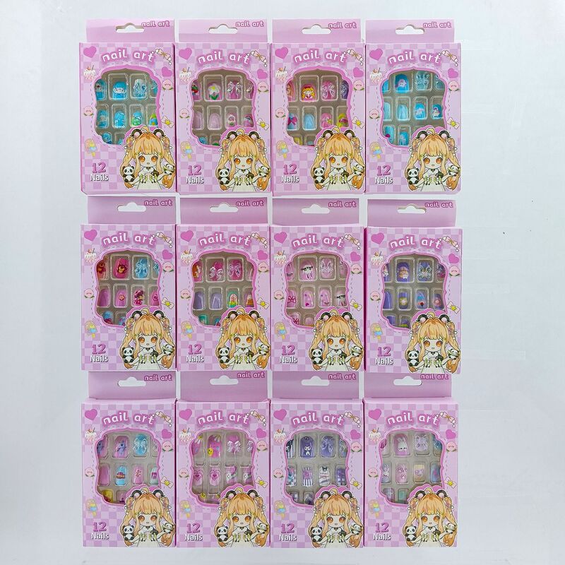 Nail Art Stickers, Fake Nails, Nail Patches with Glue, Peelable Nail Decals for Students, Shiny Nails Nail Art Stickers, Fake Nails, Nail Patches with Glue, Peelable Nail Decals for Students, Shiny Nails