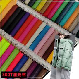 手袋玩具羽绒服50D油光布箱包面料油光300T内衬亮光衣箱可定颜色