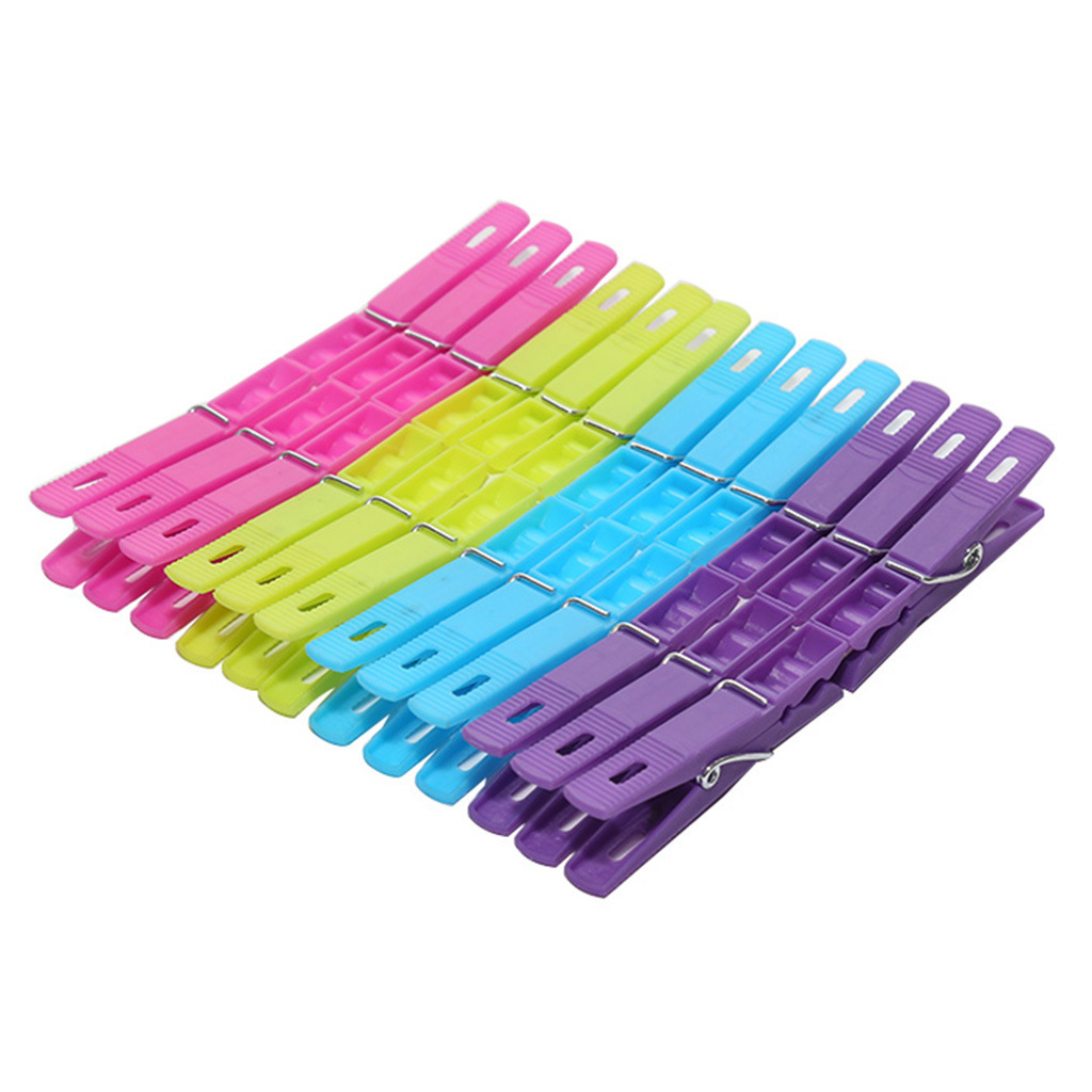 7.2cm Long Hole Position Clip Colorful Windproof Clip Multi-functional Household Fixed Plastic Clothespin Drying Clip