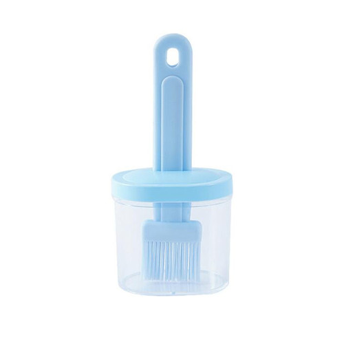 Silicone oil brush kitchen barbecue brush household pancake high temperature resistant press type with bottle integrated oil brush wholesale