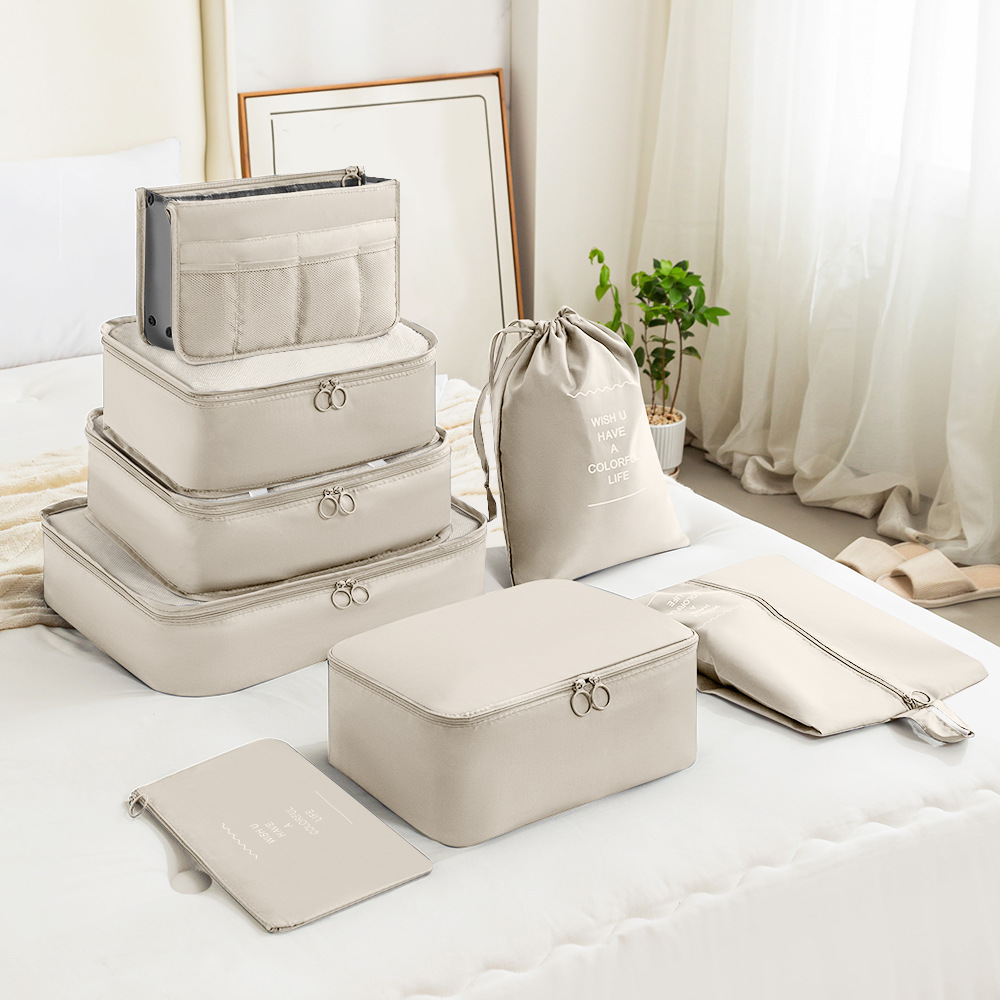 [더블 가방 8 세트] 베이지