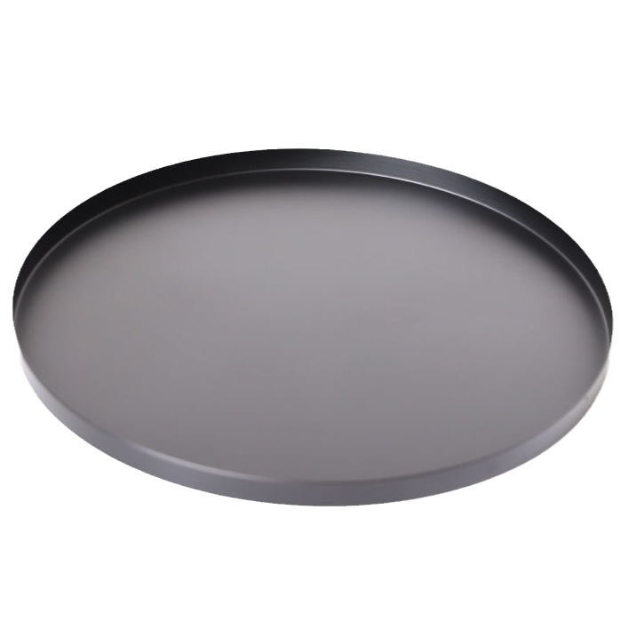 Disco negro bandeja de metal Placa de almacenamiento decoración Placa de joyería placa redonda Placa de fruta Placa de almacenamiento de artesanía