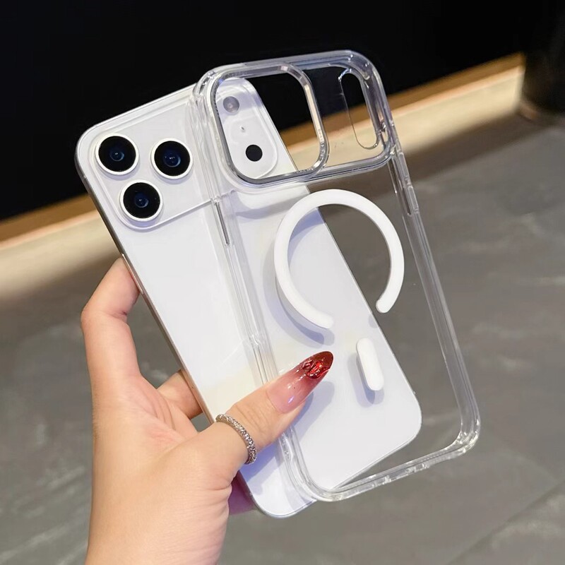 适用iPhone17PROMAX手机壳二合一冰透磁吸苹果17简约防摔保护套16|undefined