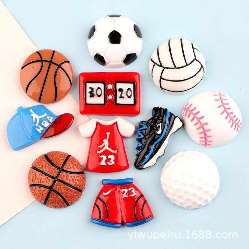 Headwear Mobile Phone Case DIY Hair Accessories Basketball Resin Accessories Cream Glue Football Jersey Hat Accessories Hole Shoe Material Headwear Mobile Phone Case DIY Hair Accessories Basketball Resin Accessories Cream Glue Football Jersey Hat Accessories Hole Shoe Material