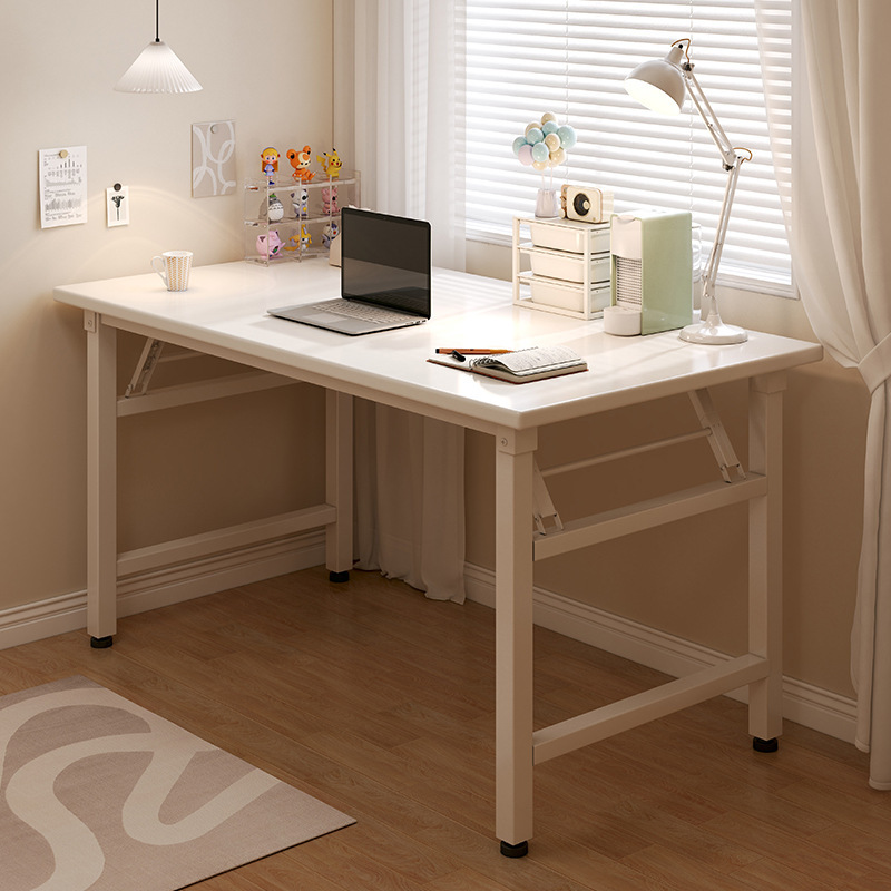 Mesa plegable, dormitorio de niñas, escritorio doméstico, escritorio de computadora simple, tabla rectangular, tabla larga, pequeño escritorio de trabajo