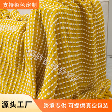 北欧风点点纱流苏针织毯卧室床尾巾客厅沙发盖毯午休毯子空调毛毯