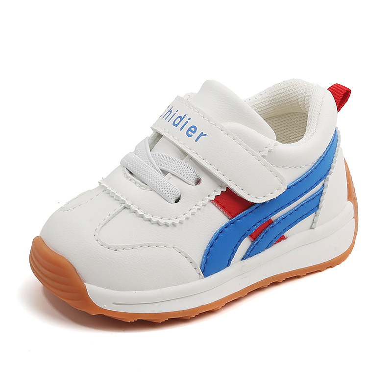 2024 otoño zapatos de cuero para niños al por mayor zapatos de argán de fondo suave zapatos para correr zapatillas de deporte estilo coreano entrega