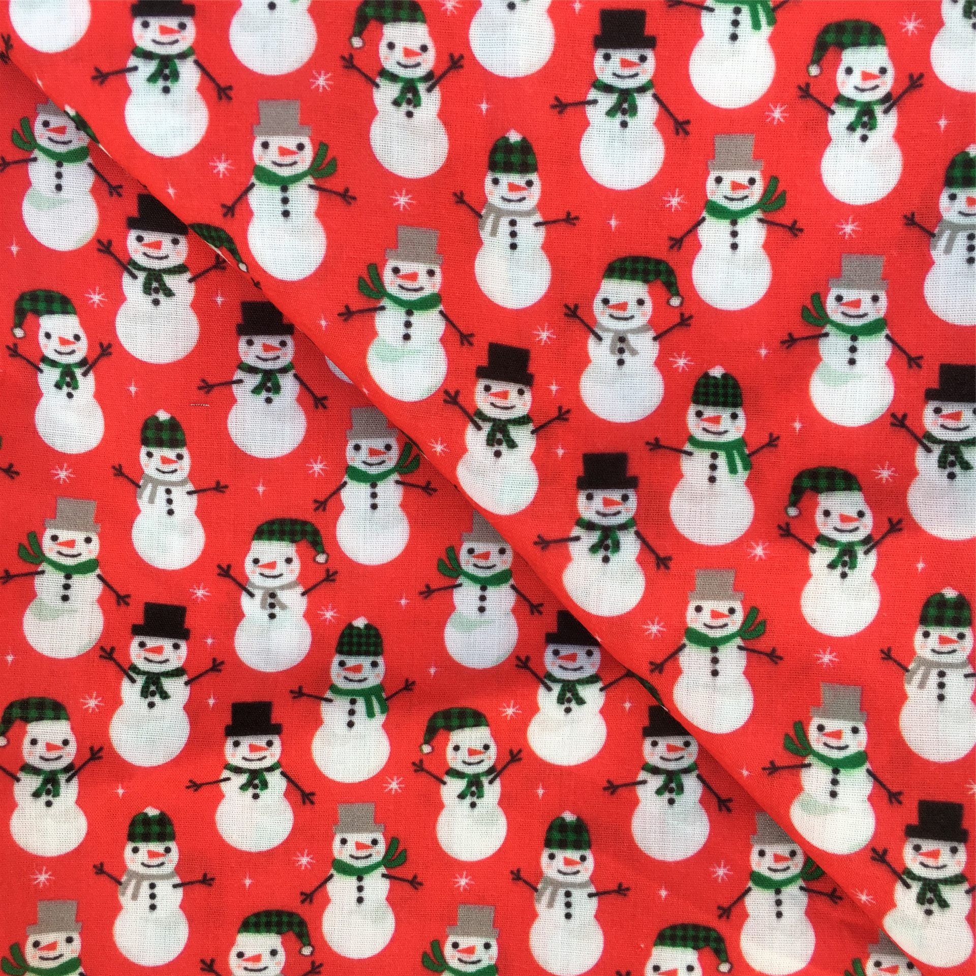 クリスマス雪花模様の薄いポリエステル綿や四面弾ニット生地のプリント生地手作りdiyシャツスカート服装生地