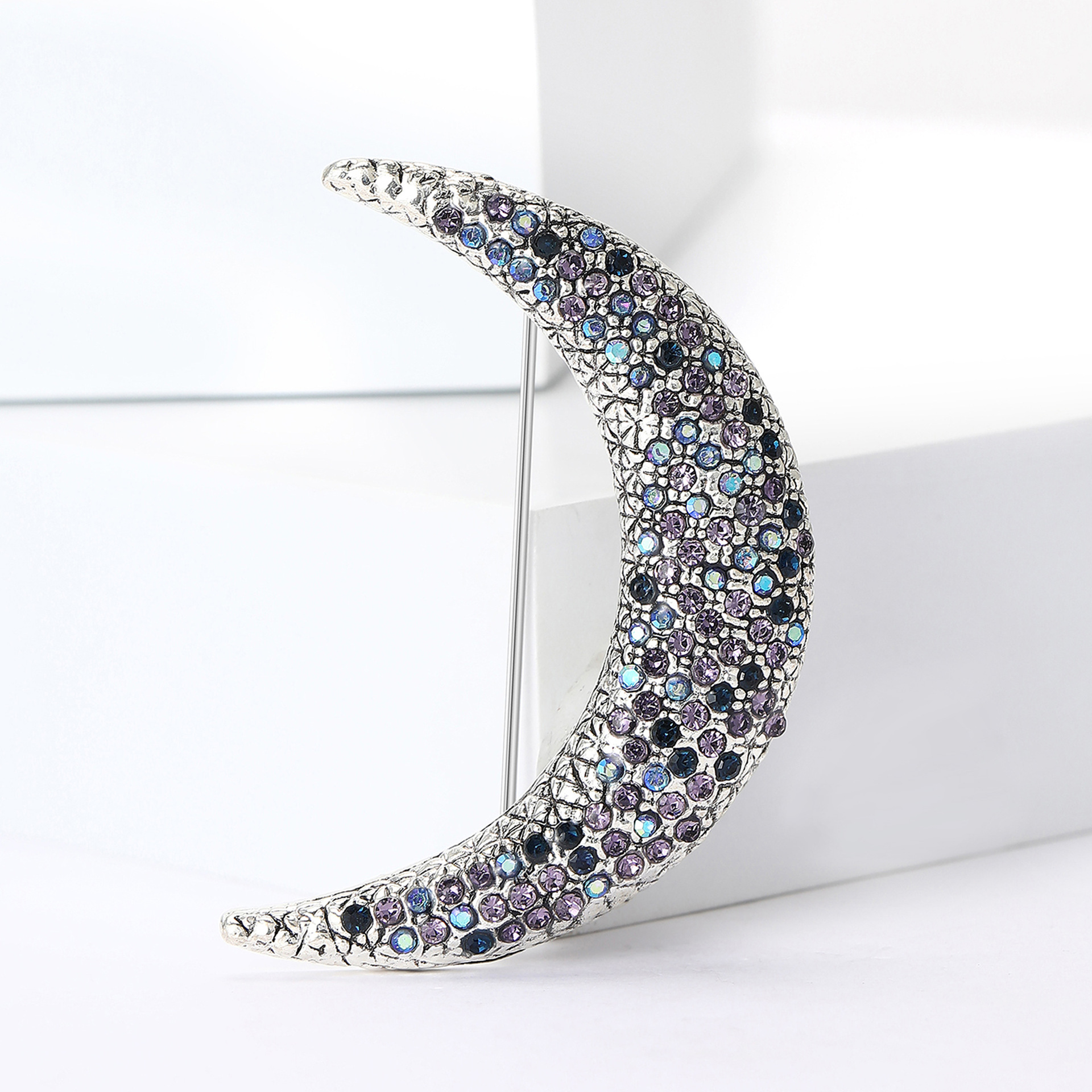 Holiday, Banquet, Selfie Occasion Retro Pin Moon Alloy Rhinestones Women's Corsage Brooches