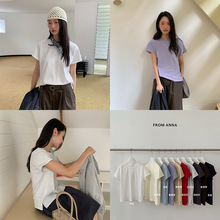 【特价 不退不换】苏奈 2025秋款韩版纯色基础款休闲短袖T恤女百