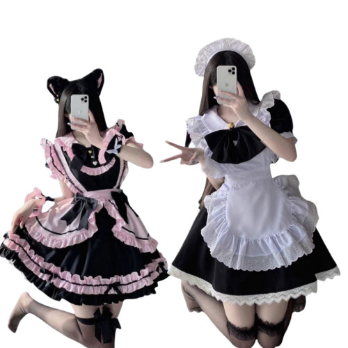 Pure Desire Cat Girl Maid Costume Sexy Cosplay Uniform Bunny Girl Lolita Dress Set