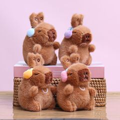 インターネットセレブのかわいいカピバラペンダント、耳が動くぬいぐるみ、バッグペンダント、キーホルダー人形