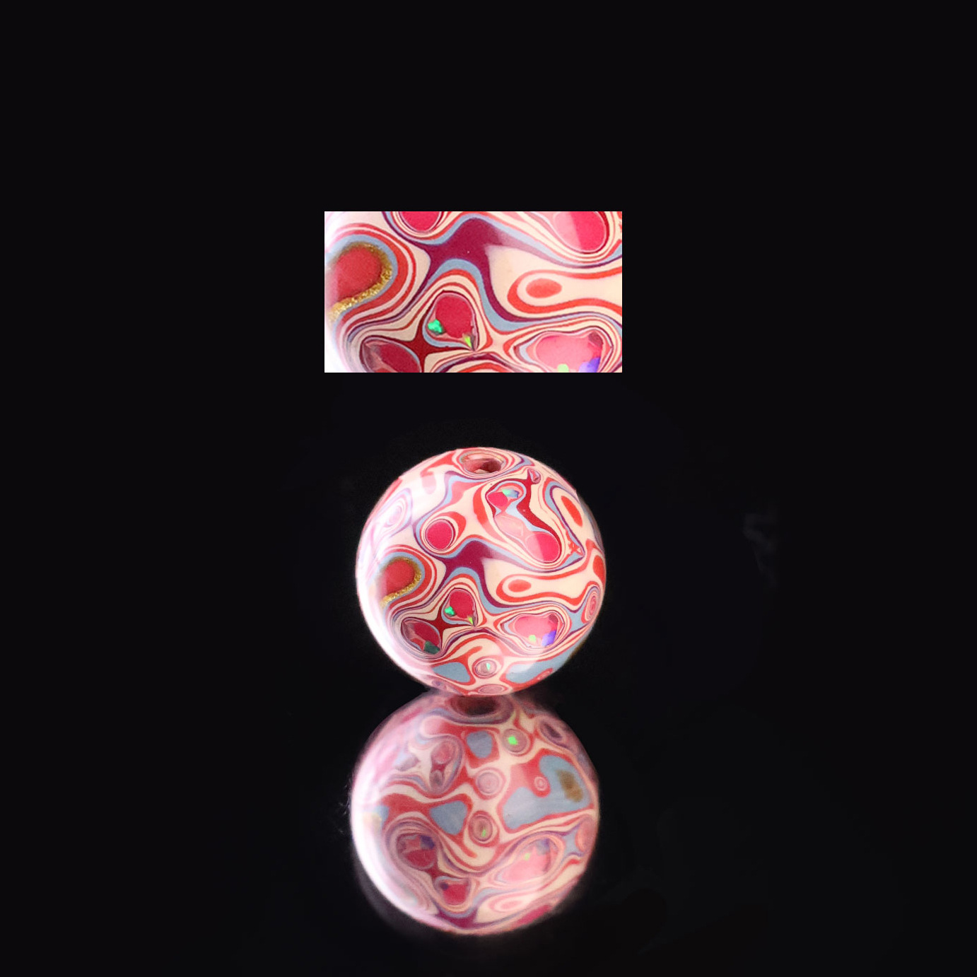 10mm 오팔 그라데이션 로즈