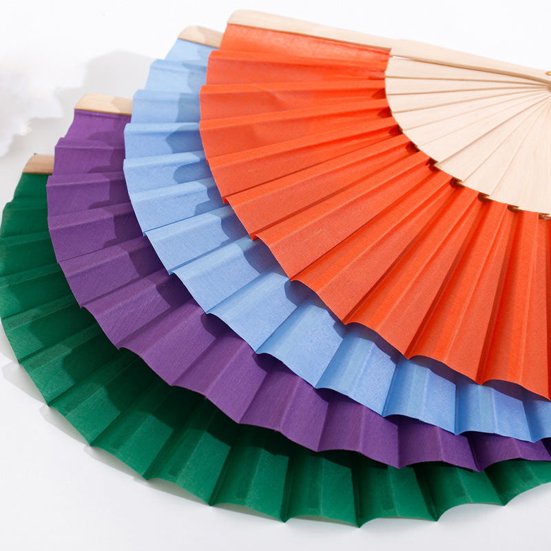 Ventilador plegable retro de madera de tronco de alto nivel accesorios para el hogar ventilador de corcho 16 18 24 ventilador de madera de loto sólido ventilador de madera