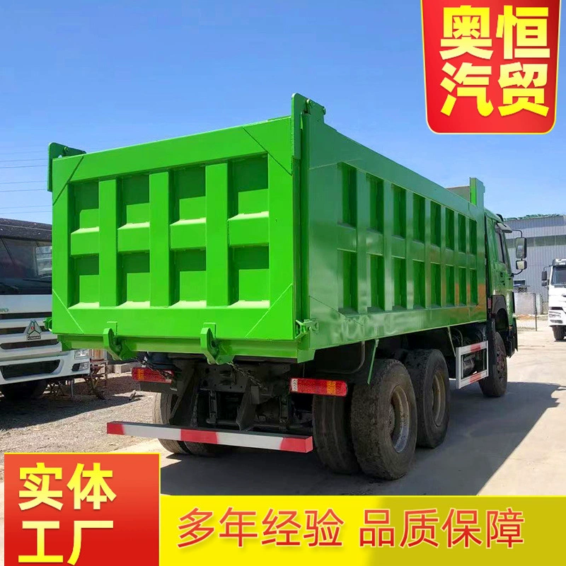 Долгосрочная продажа самосвалов Howo, подержанных 10-колесных самосвалов, самосвалов с правым рулем и контейнерными задними самосвалами.