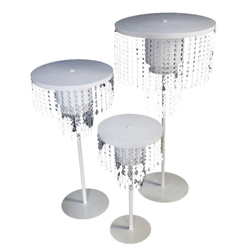 Nueva mesa de bodas, flor, candelabro, mesa de cristal de metal, estante de flores, banquete de bodas, decoración de mesa principal, accesorios, Mei Chen