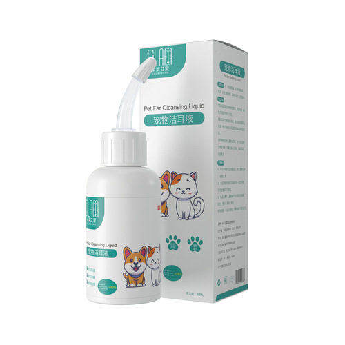 Pet ear drops for ear mites and fungal infections, earwax cleaning ear drops, ear cleaning solution for cats and dogs, ear canal odor removal and cleaning