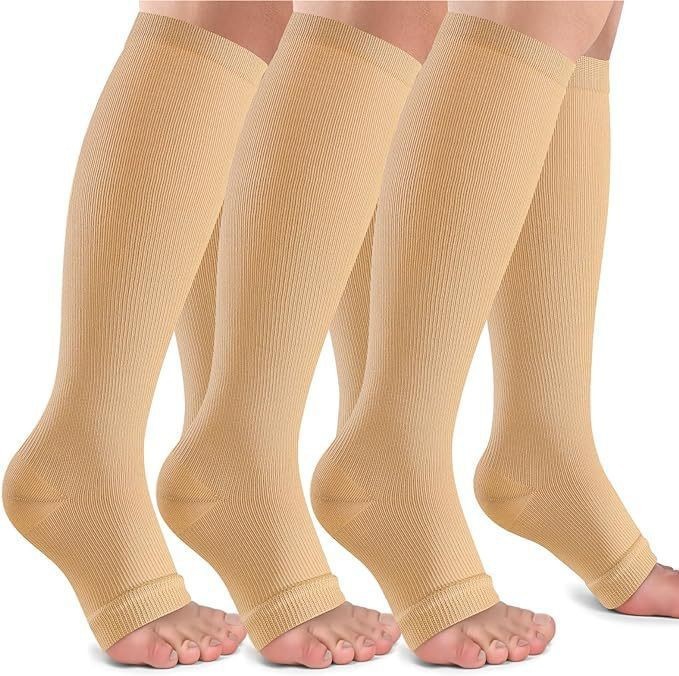 Juego de 6 pares de calcetines deportivos de compresión transfronterizos para fitness, calcetines largos de compresión para pantorrillas para hombres y mujeres, calcetines de compresión elásticos. image 64