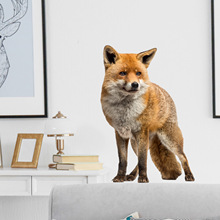新款MS-GAM004创意3D仿真动物野生狐狸客厅玄关家居装饰DIY墙贴纸
